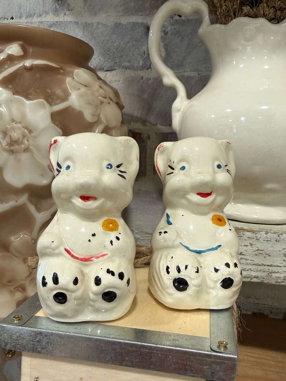 Vintage Shawnee Pottery Bear Salt and Pepper Shakers 1940’s-50’s